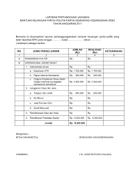 Pada surat menteri keuangan, alamat menteri keuangan diletakkan pada bagian bawah halaman terakhir. Pertanggung Jawaban Contoh Laporan Kegiatan Kantor Nusagates