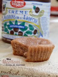 Mini Moelleux A La Creme De Marrons Mon Carnet De Recettes A Partager Gateau Creme De Marron Recette Recettes Sucrees