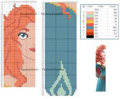 Blackwork cross stitch tiny cross stitch cross stitch books cross stitch bookmarks cross stitch designs cross stitching cross stitch embroidery cross stitch patterns disney disney villains cross stitch pattern/princess/evil queen/maleficenta/pixel people minis/mini heroes/. Segnalibro Disney Merida Disney Cross Stitch Cross Stitch Bookmarks Disney Cross Stitch Patterns