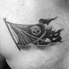 40 Pirate Flag Tattoo Designs For Men Jolly Roger Ink Ideas Tattoo Designs Men Pirate Flag Tattoo Pirate Tattoo