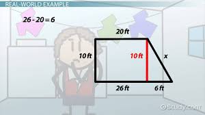 A perpendicular line from the base to the other parallel side will give you the trapezoid's height or altitude. How To Find The Altitude Of A Trapezoid Video Lesson Transcript Study Com