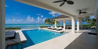 Pool At Sun Salutations Villa Oceanfront Vacation Rentals Beachfront Property Grand Cayman