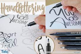 Beginnen sie wie beim erlernen eines instruments oder einer sprache mit den essentiellen grundlagen. Handlettering Lernen Diy Anleitung Mit Vorlagen Und Ubungsblattern Talu De