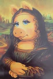 Miss Piggy Mona Lisa Art Parody Art Muppets