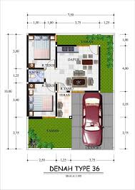 Rumah ukuran 6 x 10 menerima jasa design rumah ,ruko, gedung wa 081 221 300 500. Info Terbaru Denah Rumah 6x10 1 Lantai Ideku Unik