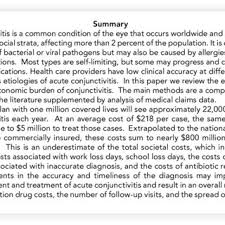 Differential diagnosis test (rps adeno detector) for pink eye improves therapeutic management. Pdf Epidemiology And Economic Burden Of Conjunctivitis A Managed Care Perspective