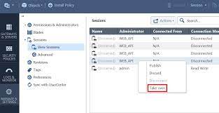 Hi this maybe a newbe question, but is there a way of unlocking an admin account on smartdash board? How To Take Over Locked Objects From Administrators With Inactive Sessions On Smartconsole
