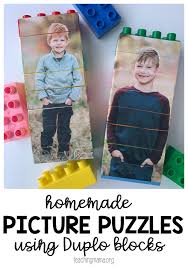 The best thing about them is fitting in the last piece to complete the picture. Picture Puzzles Using Duplo Blocks Teaching Mama