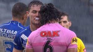 Born september 18, 1991, luai made his pro rugby debut at 12, taking his first step on monday night with a. Nrl 2021 Kyle Flanagan Vs Jarome Luai Headbutts Bulldogs Vs Panthers Round 2