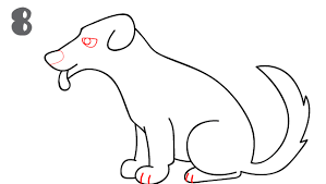 How To Draw A Dog Step By Step Dog Steps Easy Drawings Sketches Dog Drawing