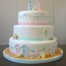Image Result For Beach Hut Wedding Seaside Wedding Cake Cake 40th Birthday Cakes