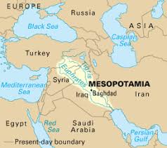 The Mesopotamian Area Modern Day Mesopotamia Ancient Mesopotamia Map