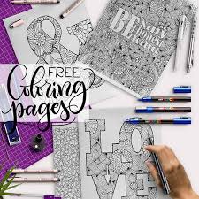 Letter k coloring pages adult. Lettering Coloring Pages 6 Beautiful Free Pages To Relax And Color