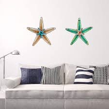 So getting the wall art according to the room and its requirement is another additional thing that you need to look at when you are getting a new wall art. Buy Joybee 13 25inch Metal Glass Starfish Wall Art Decor Sea Life Nautical Home Decor Ocean Coastal Theme Wall Art Decorative For Garden Home Patio Kitchen Livingroom Bathroom Loop Online In Turkey B08dxk7f3p