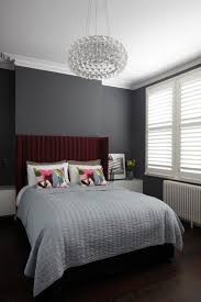 Bedroom Maroon Headboard And Luxurious Crystal Pendant Lights For Bedroom With Grey Wall Paint And Whi Burgundy Bedroom Modern Bedroom Colors Bedroom Interior
