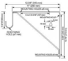 If you are using a grab bar designed for ada use it can be mounted directly to the wall, 34 to the center of the flanges. Us Futaba 72535 53 183 11 279mm Shelf And Closet Rod Bracket For Round Rods Each Oil Rubbed Bronze The Hardware Hut