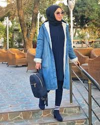 Tesettur Kislik Kot Ceket Modelleri Moda Tesettur Giyim Moda Stilleri Moda Kot Ceket