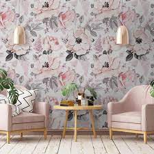 Download 24,679 flowers wall wallpaper stock illustrations, vectors & clipart for free or amazingly low rates! Amazon Com Murwall Nursery Floral Wallpaper Kids Peony Floral Wall Mural Flower Pattern Wall Paper Pink Blossom Wall Print For Girls Bedroom Childroom Kindergarten Livingroom Handmade