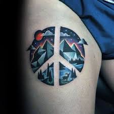 These frogs are symbolic of tolerance, peace, and love. Top 71 Peace Sign Tattoo Ideas 2021 Inspiration Guide