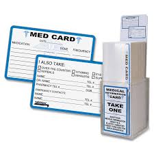 Use our free prescription discount card right away and stop paying full price for medications. Tabbies Medical Information Card 25 Pack Tab54652 Walmart Com Walmart Com