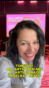 Come to Arts Garage in Delray Beach tonight for all arts open mic! Sign up  is at 7pm show starts at 8pm 94 NE 2nd Ave Delray Beach, FL