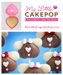 Lightly grease your silicone cake pop moulds with butter. Puppy Love Made With A Heart Shaped Cake Pop Mold Valentine Cake Pop Cake Pop Molds Heart Shaped Cakes