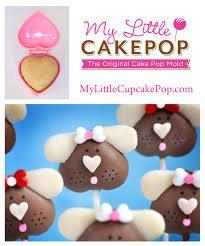 I used chocolate as well for the coating and it still was equally as good. Puppy Love Made With A Heart Shaped Cake Pop Mold Valentine Cake Pop Cake Pop Molds Heart Shaped Cakes