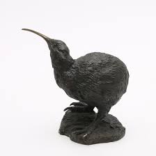 Bronze is an alloy or mixture of copper and other metals—traditionally tin. Lot Art Skulptur Kiwifagel Patinerad Brons Fylld Sannolikt