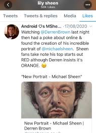 Michael's daughter Lily liking his posts