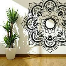 Indeed you will notice there are mandala wall clocks, mandala tapestry wall hangings, mandala canvas art and so much more. Black White Mandala Wall Art Wall Decor Inspiration In 2019 Mandala Wall Art Wall Drawing Mandala Design
