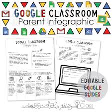 Parent S Guide To Google Classroom Infographic Google Slides Editable In 2020 Google Classroom Paperless Classroom Parenting Guide