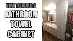 This is because these vanities usually feature a compact design and as a result, they won't be taking up too much of your bathroom space. How To Build A Bathroom Towel Cabinet Youtube