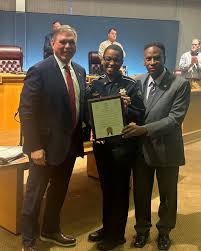 BSO deputies visit the @bossierschools School for Technology and  Innovation, along with deputies from De Soto Parish. De Soto exhibited  their helicopter while Bossier deputies displayed an armored vehicle,  patrol cars, and