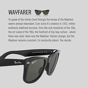 Ray-Ban Mixte Wayfarer Lunettes de repos, Braun, 50 : Amazon.fr: Mode