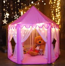 Monobeach Princess Tent Girls Large Playhouse Kids Castle Play Tent With 20 Feet Star Lights For Children Indoor And Outdo Play Tent Girls Play Tent Kids Tents