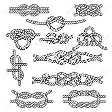 Set Of Rope Knots Decorative Elements Vector Illustration Rope Knots Rope Tattoo Knot Tattoo