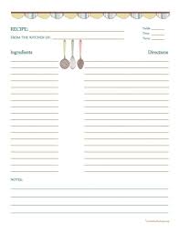 Country Banner Recipe Card 8 1 2 X11 Recipe Book Templates Printable Recipe Cards Recipe Cards Template