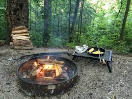 Fort pickens campground is situated on santa rosa island, a part of the gulf islands national seashore south of pensacola and gulf breeze, florida. Fire Pit And Room With A View Picture Of Koomer Ridge Campground Pine Ridge Tripadvisor