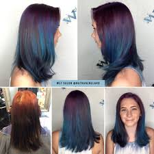 Cosmic Mermaid Iridescent Purple Blue Hair Color By Nathan England Wet Salon Atx Schwarzkopf Blondme Schwarzkopf Colorw Hair Color Blue Hair Blue Hair