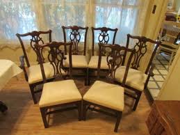 Ethan Allen Georgian Court Chippendale Dining Chairs 11 6060 Cherry 6 Chairs Furniture Dining Table Dining Chairs