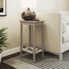 Dhp Rosewood Tall End Table Grey Gray Walmart Com Tall End Tables End Tables Contemporary End Tables