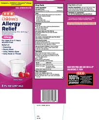 allergy childrens liquid h e b