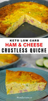 This Crustless Quiche Is The Perfect Alternative To A Classic Quiche Recipe Perfect For Brunch Breakfast Or Anytime You Want Breakfast Quich2 Ketobreakfa In 2020