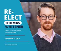 Thomas Whitener, Kalamazoo County Treasurer