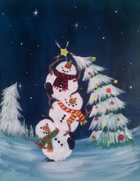 Let S Paint Tonight Christmas Canvas Christmas Paintings Christmas Paintings On Canvas