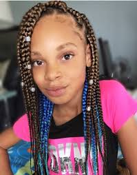 9.) braided twisted mohawk for kids: 27 Cute Box Braids For Kids You Should Choose New Natural Hairstyles Hair Styles Box Braids Hairstyles Box Braids Styling