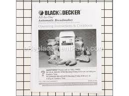 Black And Decker Bread Machine Parts Canada Oem Black And Decker Bread Maker Owners Manual Om B1500 Ships Today Fix Com