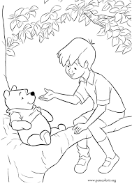 Print one or print them all! Pooh And Christopher Robin Coloring Page Winnie The Pooh Coloring Pages Winnie The Pooh Drawing Disney Coloring Sheets