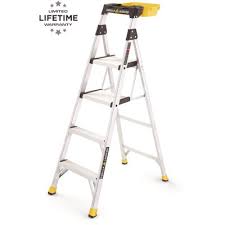 4.8 out of 5 stars20. Gorilla Ladders Part Glx 5b 5 5 Ft Aluminum Dual Platform Heavy Duty Ladder With Project Bucket 10 Ft Reach 300 Lb Capacity Type Ia Duty Rating Step Ladders Stools Home Depot Pro