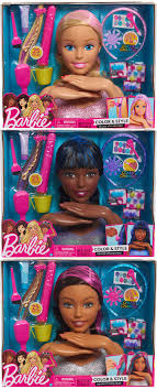 The Barbie Color And Style Deluxe Styling Head From Just Play Has Everything Your Little One Needs To Unleash Her Inner Stylist Barbie Play Barbie Baby Toys